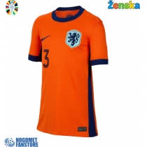 Nizozemska Matthijs de Ligt #3 Domaci Dres za Ženska EP 2024 Kratak Rukav